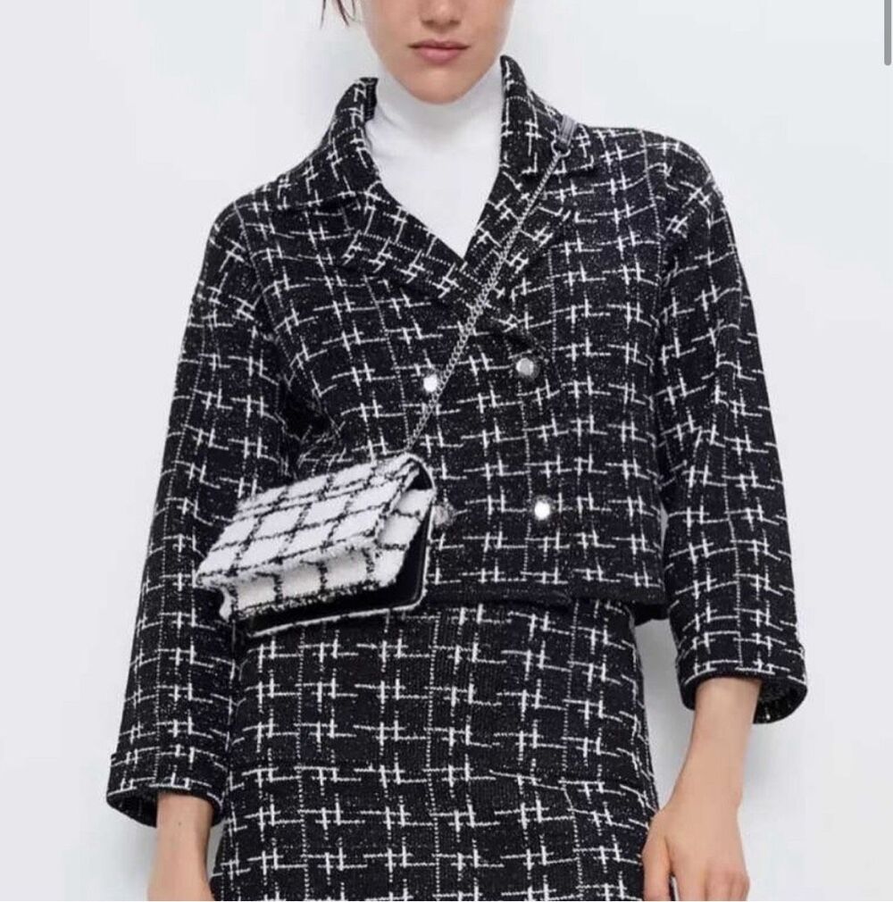 Zara bejeweled metallic jacket size medium